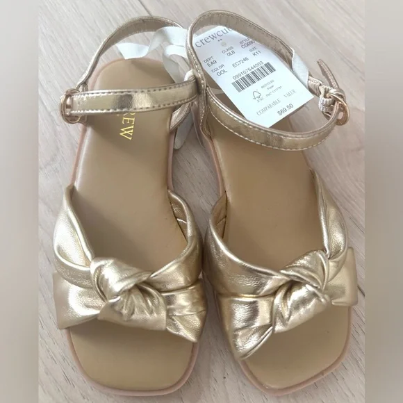 J. Crew Girls' square-toe knot sandals - Picture 3 of 7